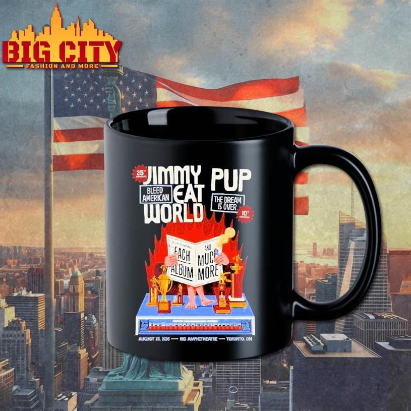 Jimmy Eat World Celebrate 25th Anniversary Of Bleed American Live At Rbc Amphitheatre In Toronto Ontario On August 23 2026 Trophies Shirt