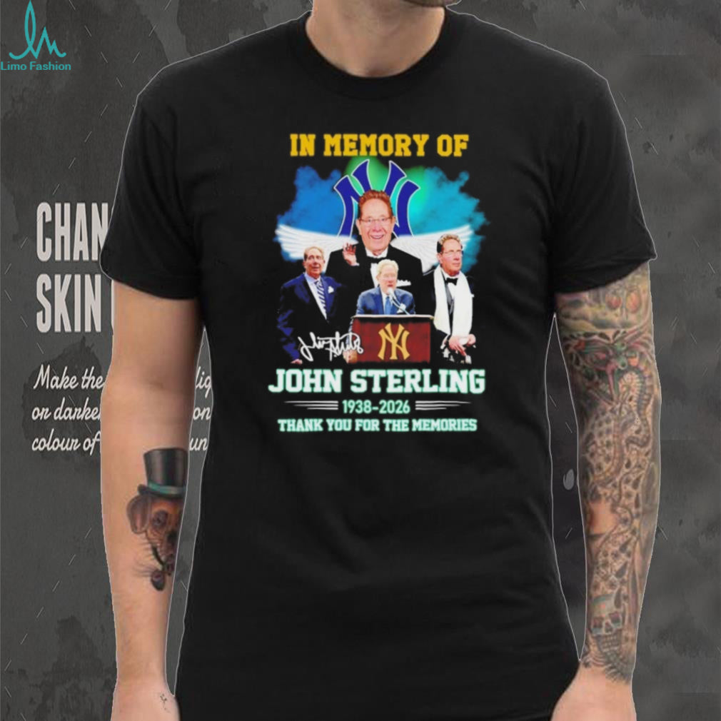 John Sterling In Memory Of 1938 2026 New York Yankees Tribute T Shirt