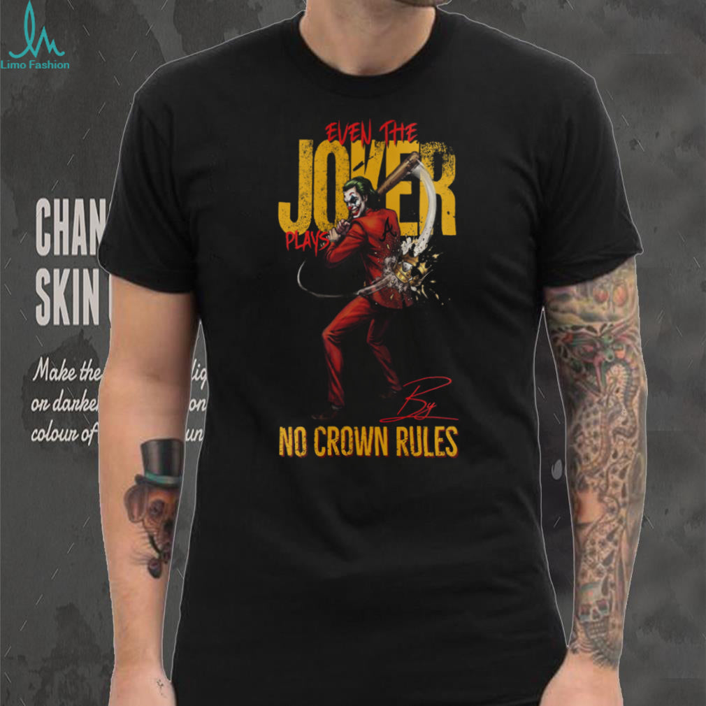 Joker No Crown Rules Atlanta Braves Baseball Jersey T Shirt