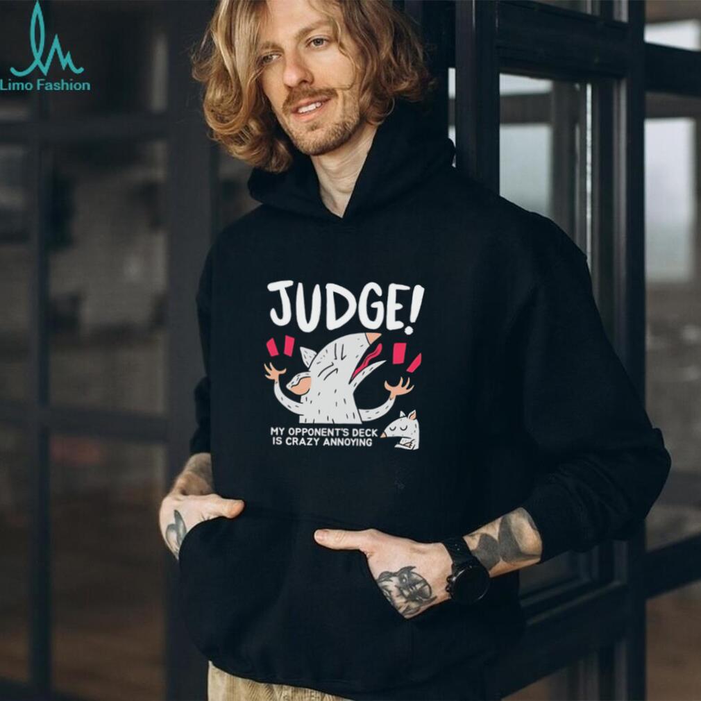Judge my opponent’s deck is crazy annoying cartoon rat shirt