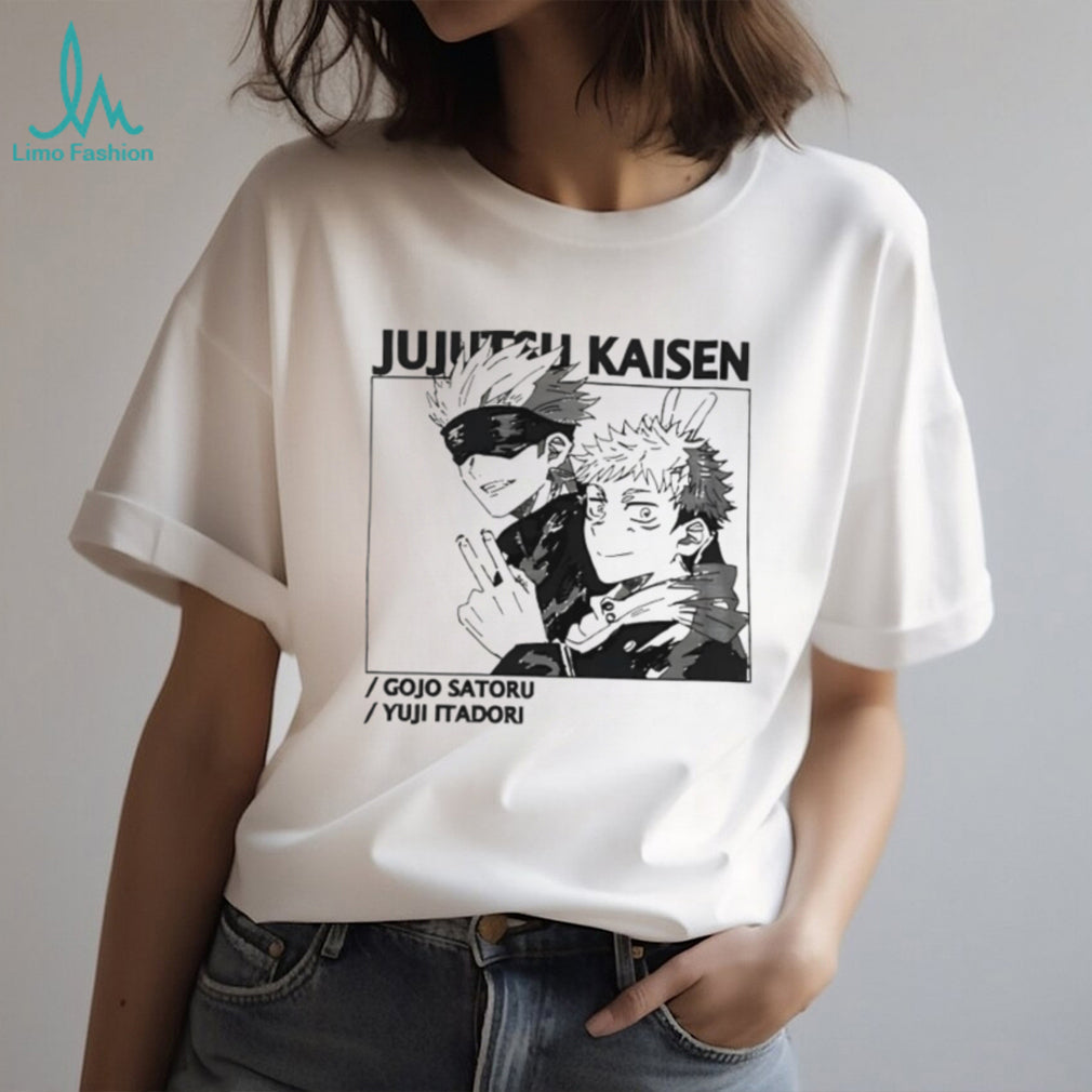 Jujutsu Kaisen Gojo Satoru and Yuji Itadori Anime Graphic Tee