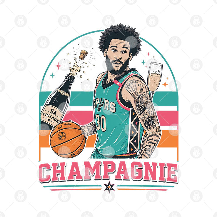 Julian Champagnie Funny Champagne T Shirt