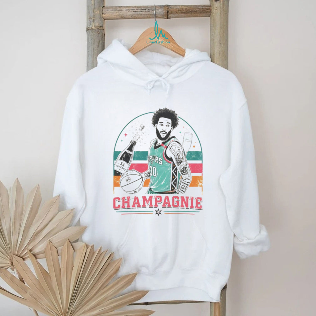 Julian Champagnie San Antonio Spurs Vintage Style Basketball T Shirt