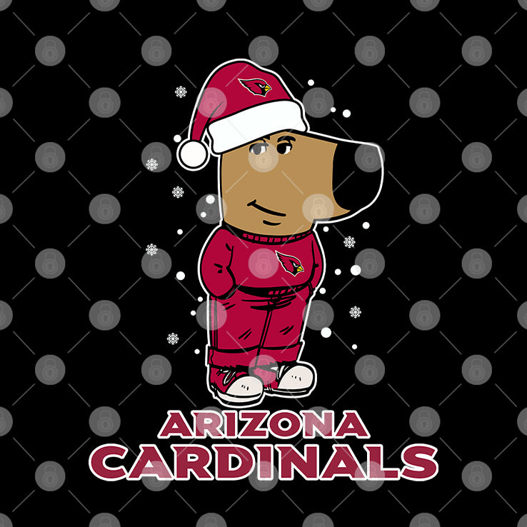 Just A Chill Guy Chill With Arizona Cardinals Christmas Shirt