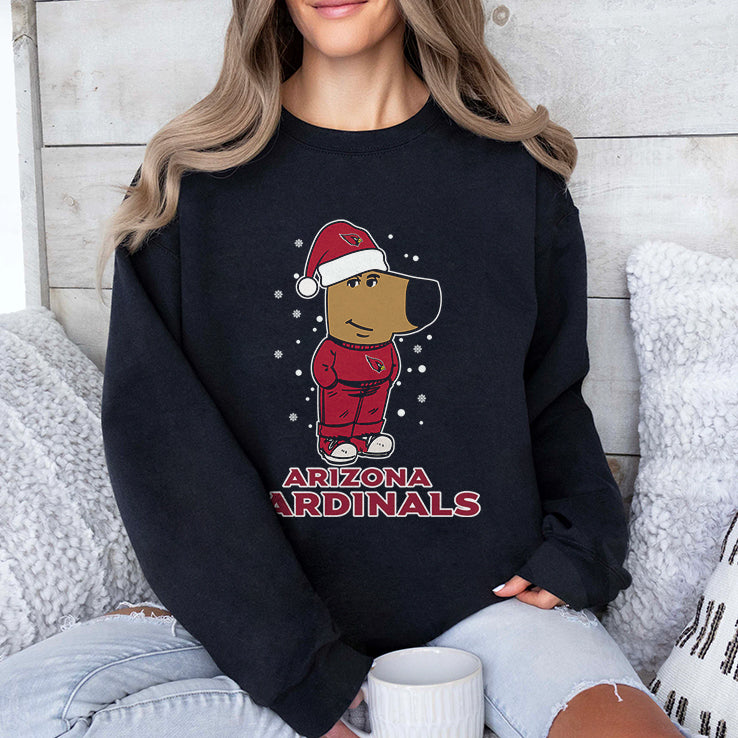 Just A Chill Guy Chill With Arizona Cardinals Christmas Shirt