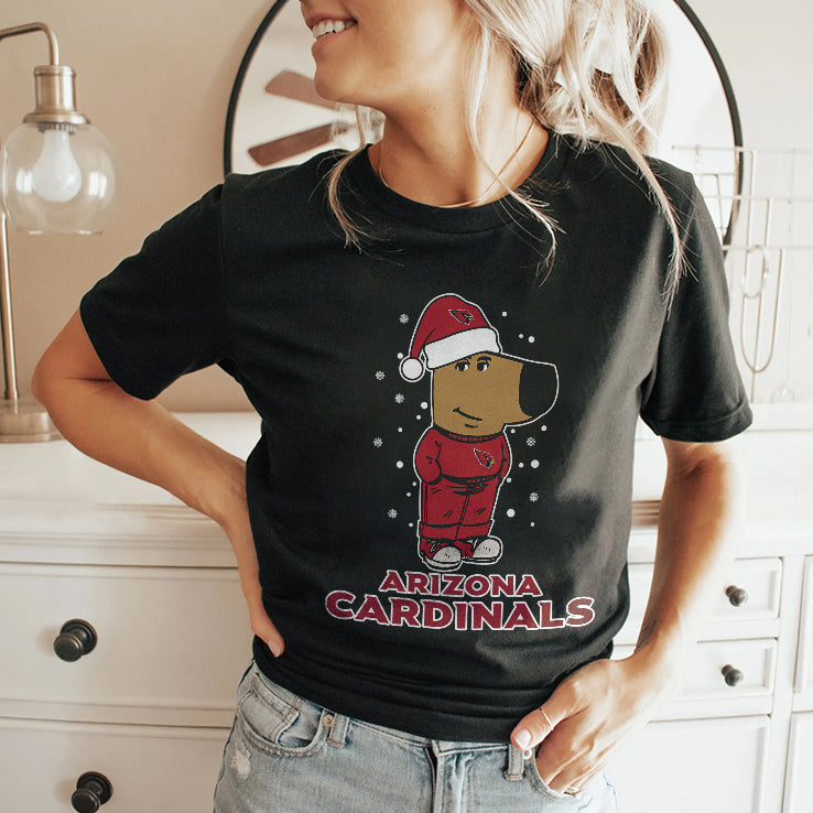 Just A Chill Guy Chill With Arizona Cardinals Christmas Shirt