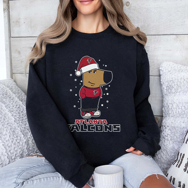 Just A Chill Guy Chill With Atlanta Falcons Christmas Shirt