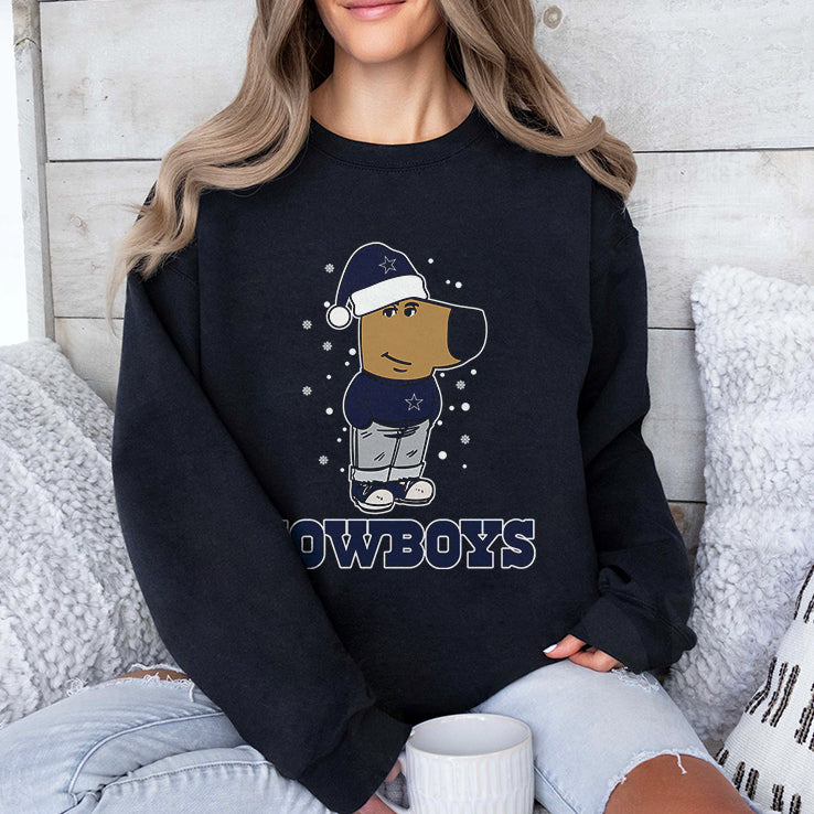Just A Chill Guy Chill With Dallas Cowboys Christmas Shirt