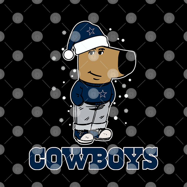 Just A Chill Guy Chill With Dallas Cowboys Christmas Shirt