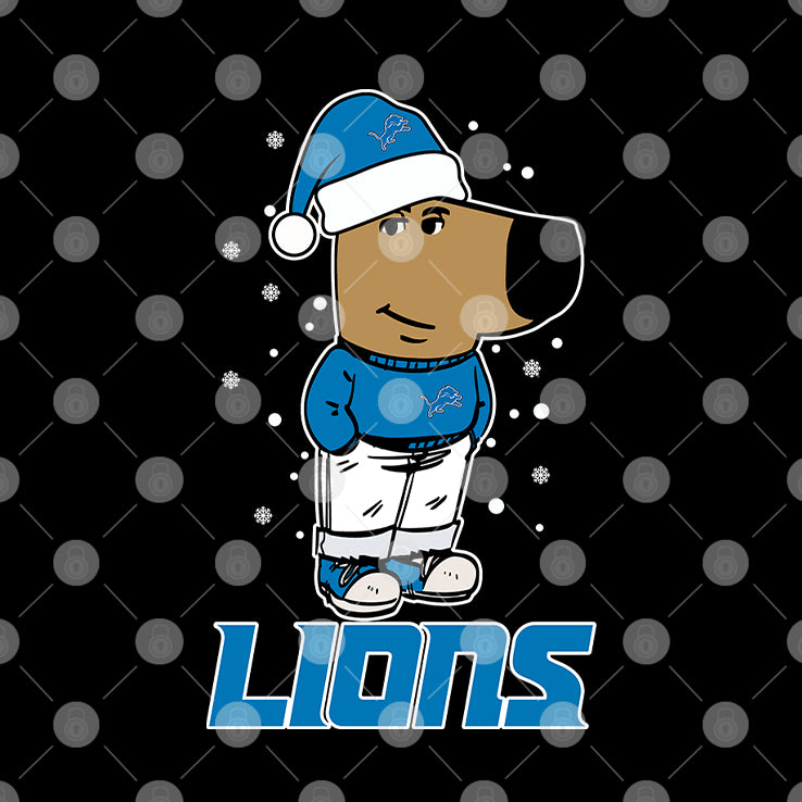 Just A Chill Guy Chill With Detroit Lions Christmas Shirt