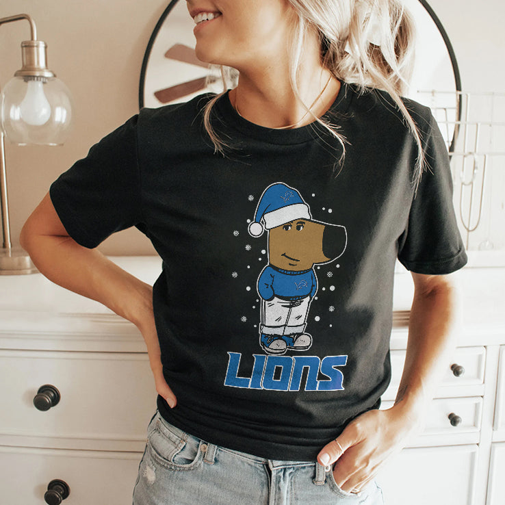 Just A Chill Guy Chill With Detroit Lions Christmas Shirt