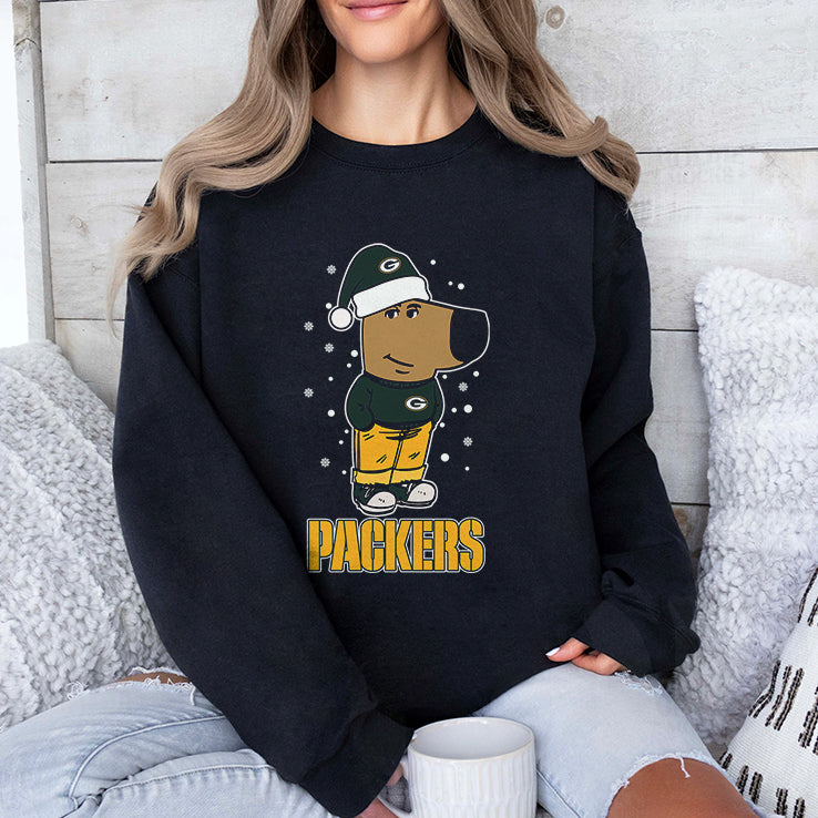 Just A Chill Guy Chill With Green Bay Packers Christmas Shirt