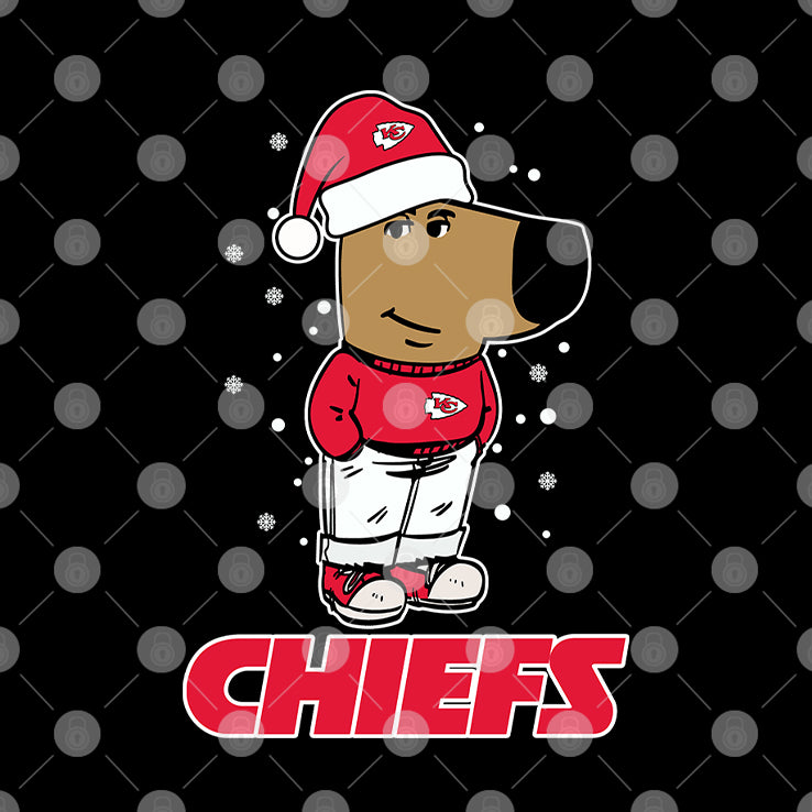 Just A Chill Guy Chill With Kansas City Chiefs Christmas Shirt
