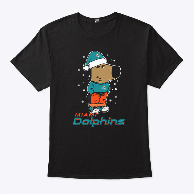 Just A Chill Guy Chill With Miami Dolphins Christmas Shirt