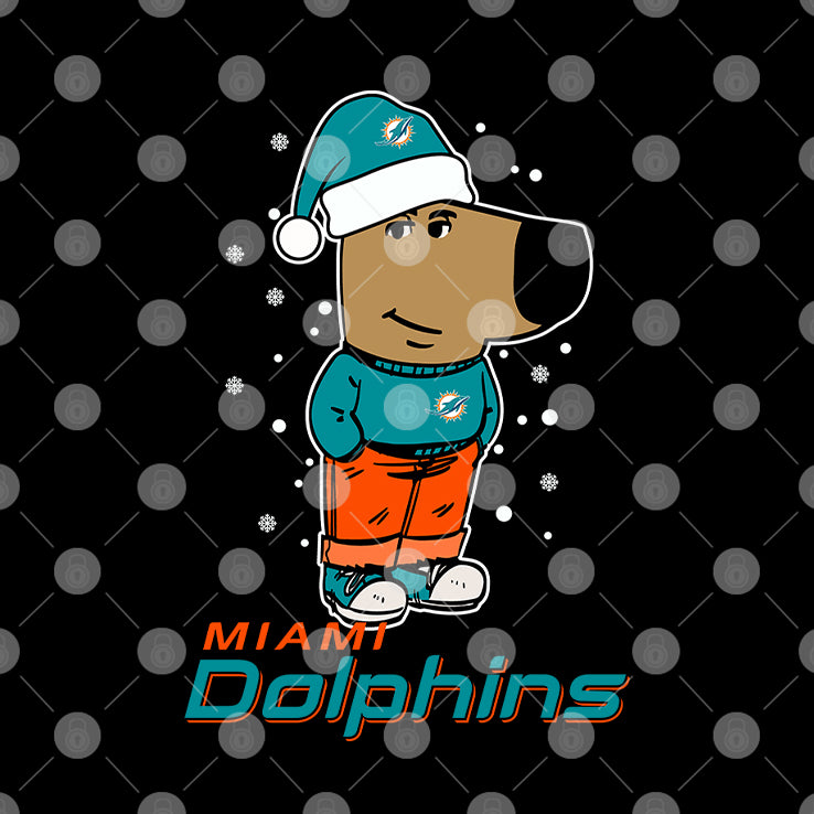 Just A Chill Guy Chill With Miami Dolphins Christmas Shirt