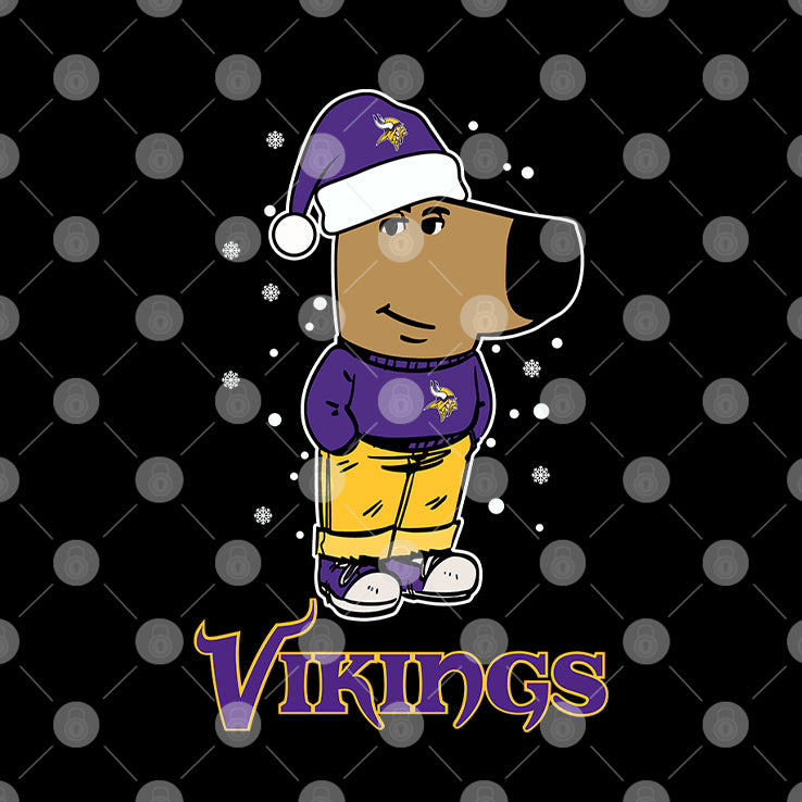 Just A Chill Guy Chill With Minnesota Vikings Christmas Shirt
