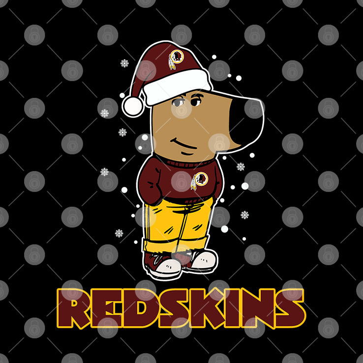 Just A Chill Guy Chill With Washington Redskins Christmas Shirt
