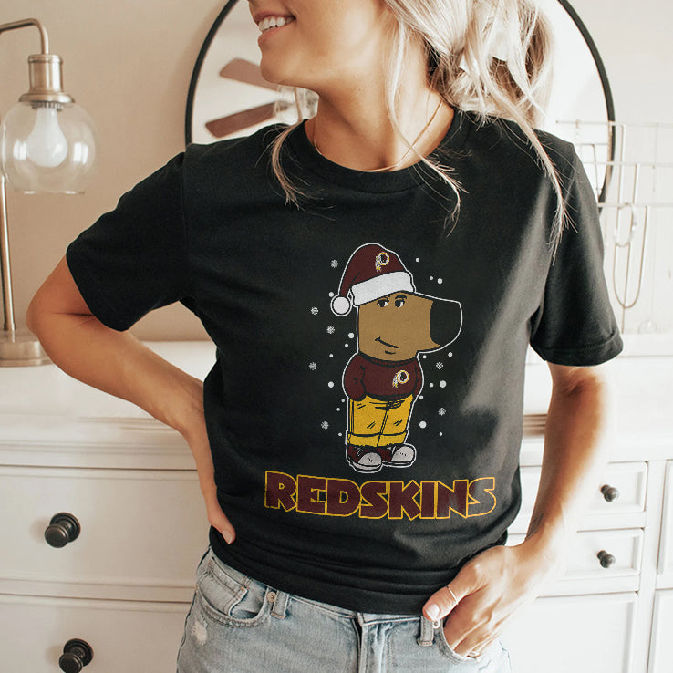 Just A Chill Guy Chill With Washington Redskins Christmas Shirt