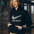 Just Pick It Cotton Swoosh Parody Funny Graphic T Shirt
