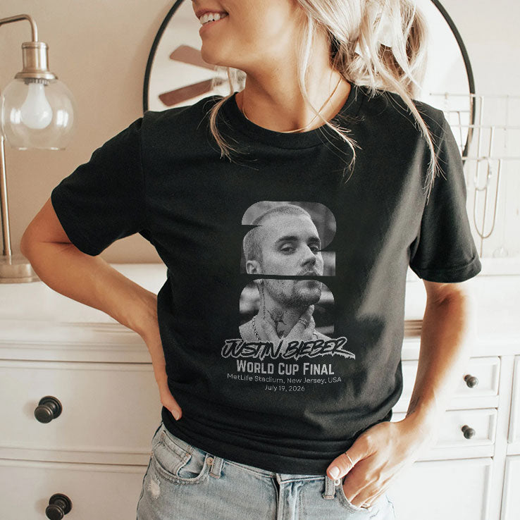 Justin Bieber 2026 World Cup Final Half Time Concert T Shirt