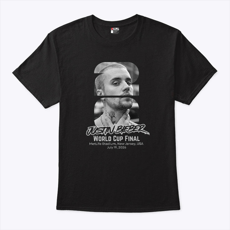 Justin Bieber 2026 World Cup Final Half Time Concert T Shirt