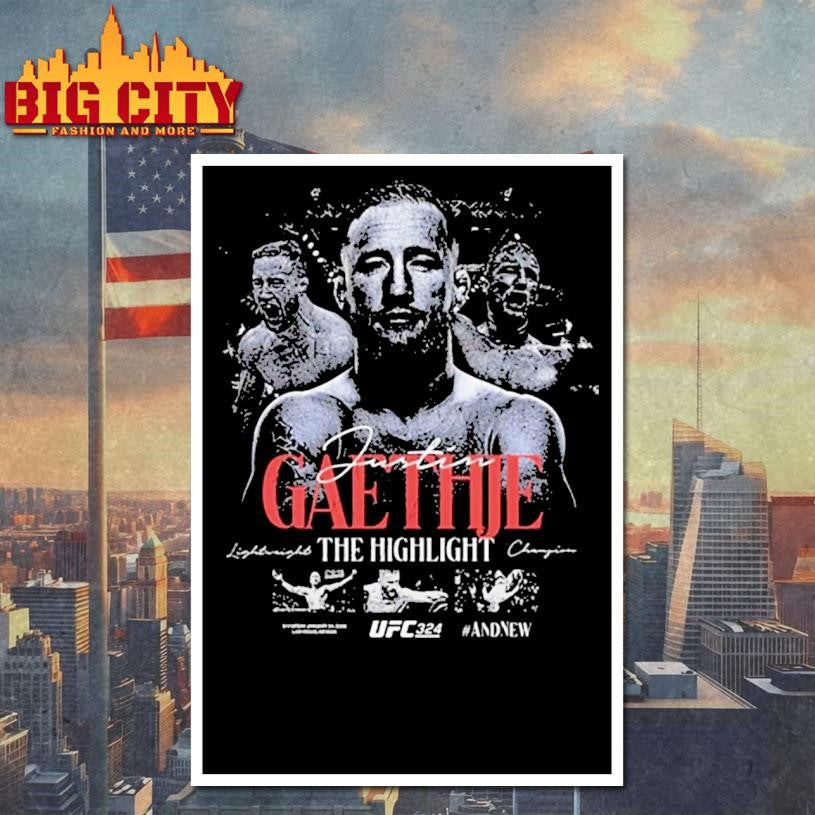 Justin Gaethje Ufc 324 Interim Lightweight Champion Shirt