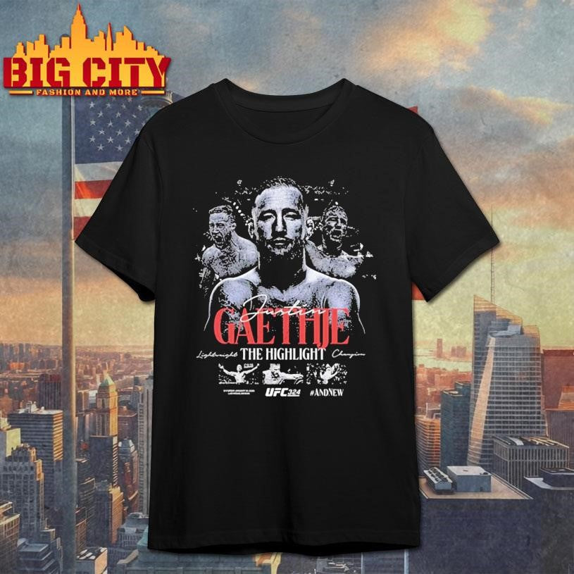 Justin Gaethje Ufc 324 Interim Lightweight Champion Shirt