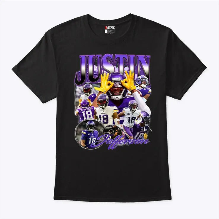 Justin Jefferson Wide Receiver Minnesota Vikings T Shirt
