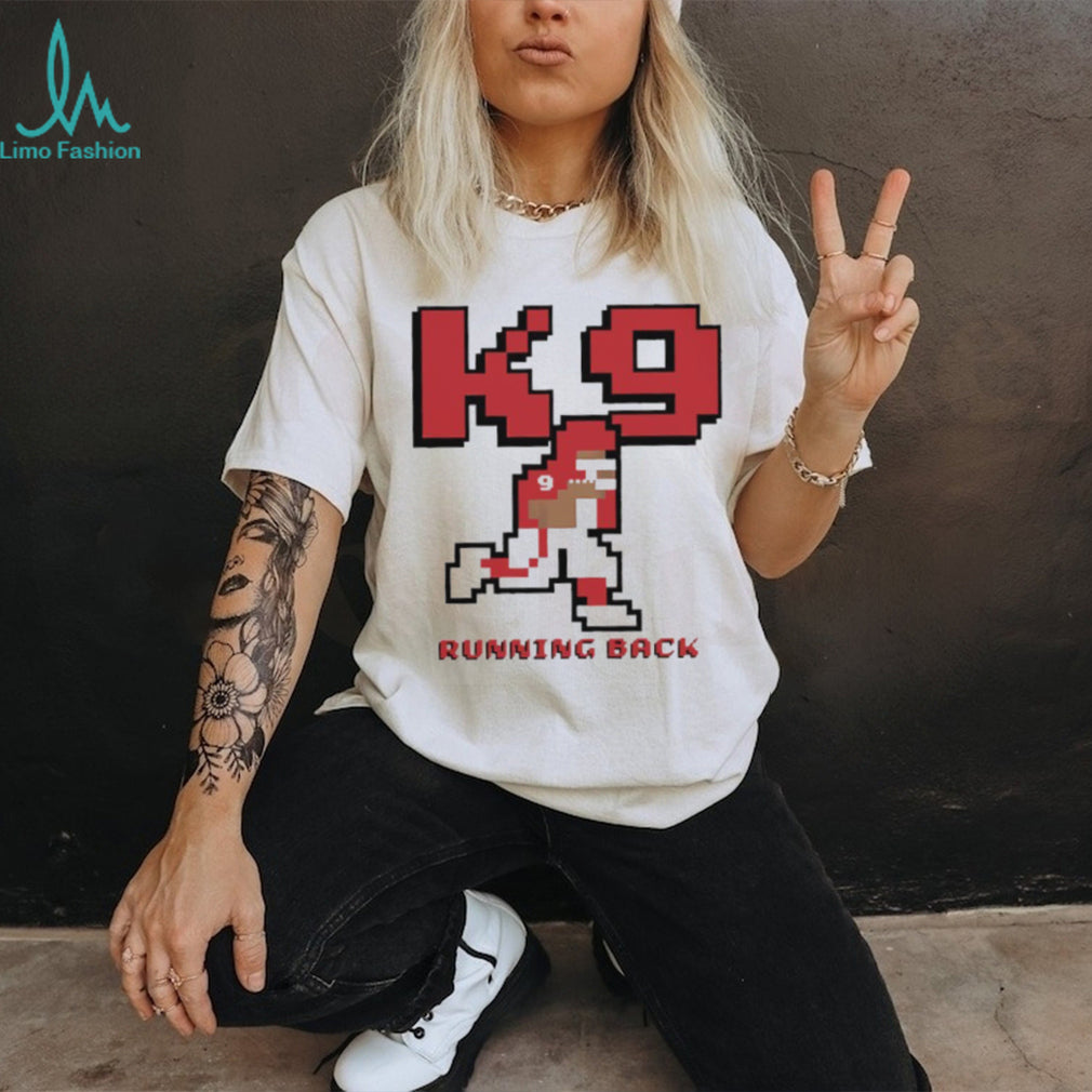 K9 Running Back Retro 8 Bit Pixel Art Football T Shirt