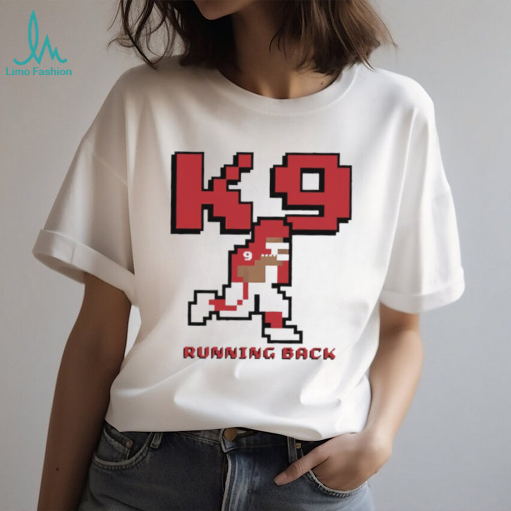 K9 Running Back Retro 8 Bit Pixel Art Football T Shirt