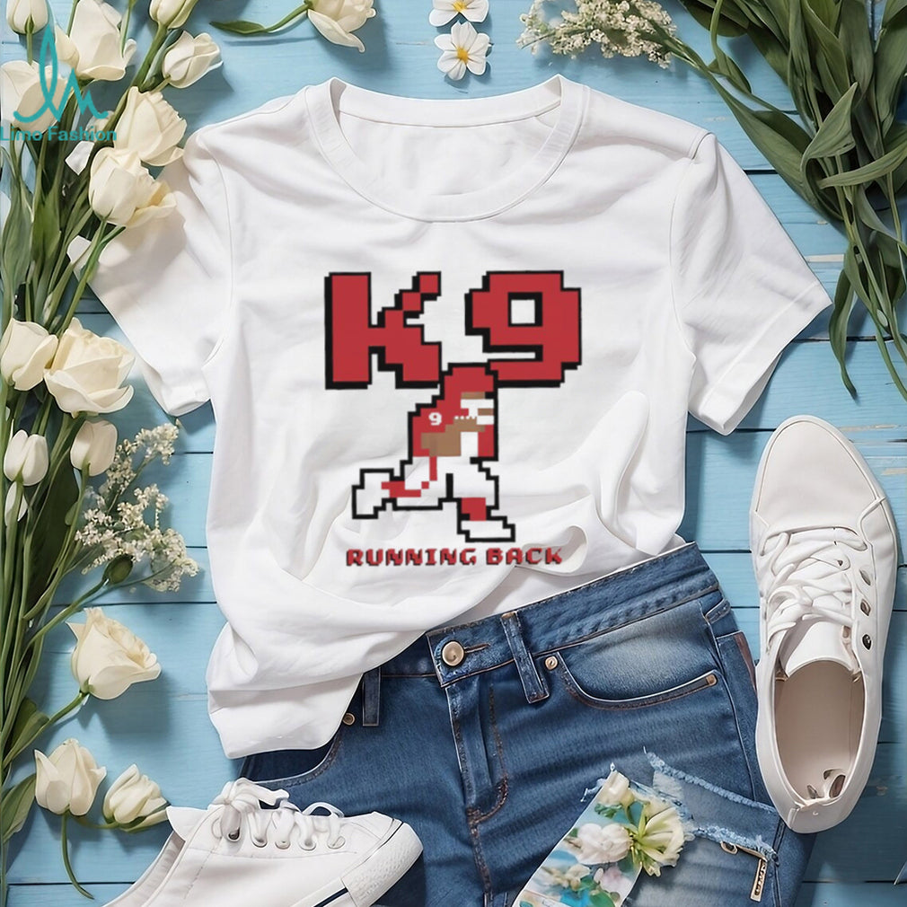 K9 Running Back Retro 8 Bit Pixel Art Football T Shirt