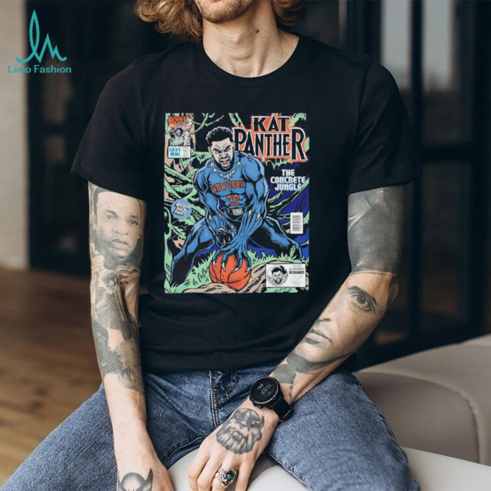 KAT Panther Karl Anthony Towns New York Concrete Jungle Comic Book Style T Shirt
