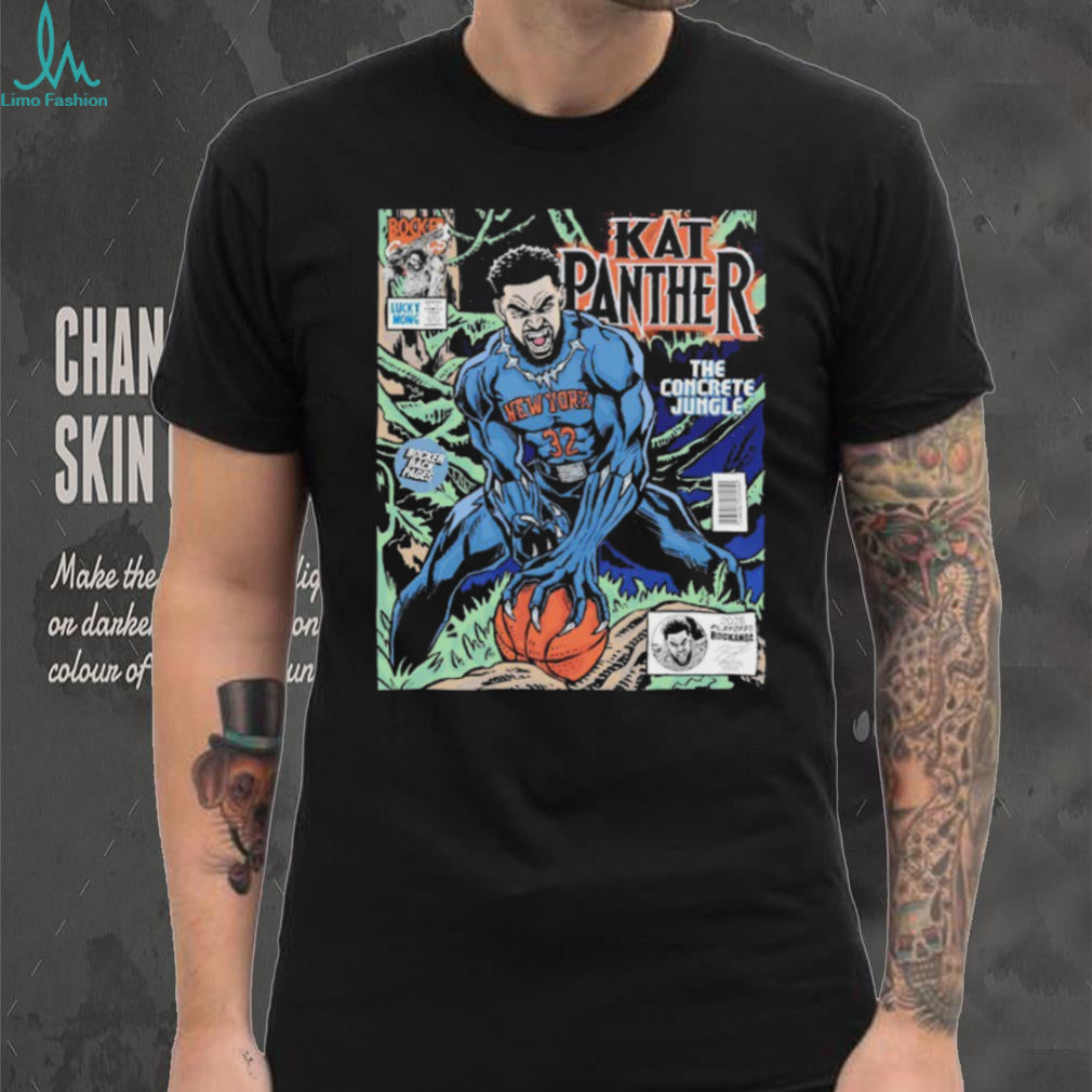KAT Panther Karl Anthony Towns New York Concrete Jungle Comic Book Style T Shirt