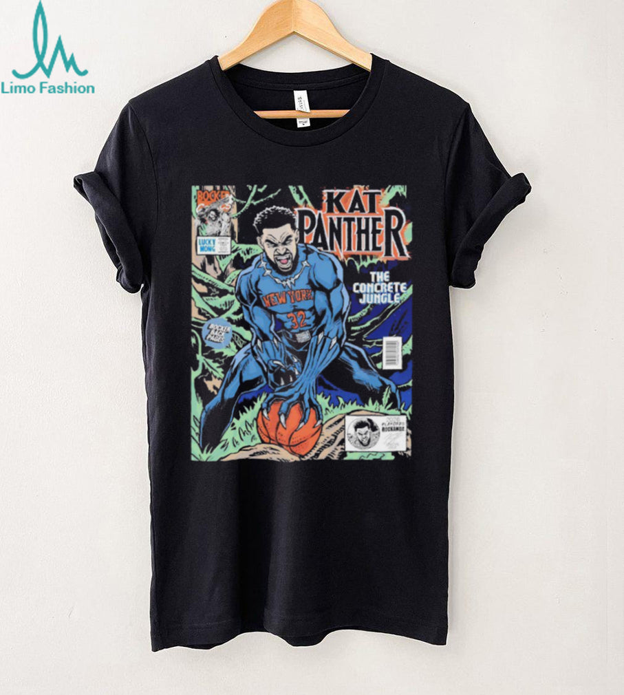 KAT Panther Karl Anthony Towns New York Concrete Jungle Comic Book Style T Shirt