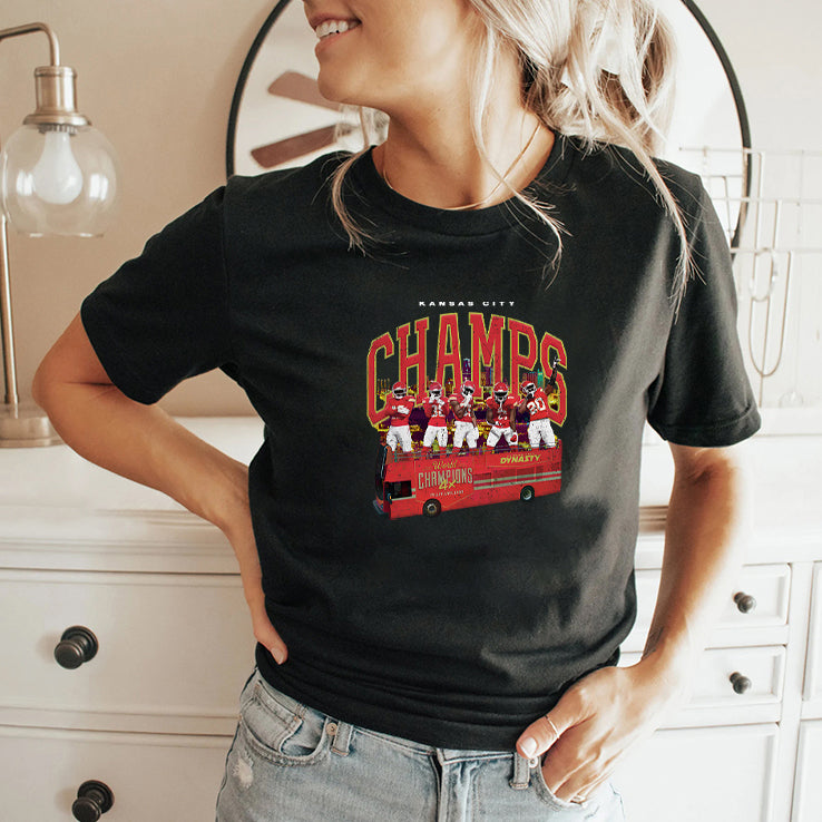 KC CHAMPS Parade World Champions 4x T Shirt