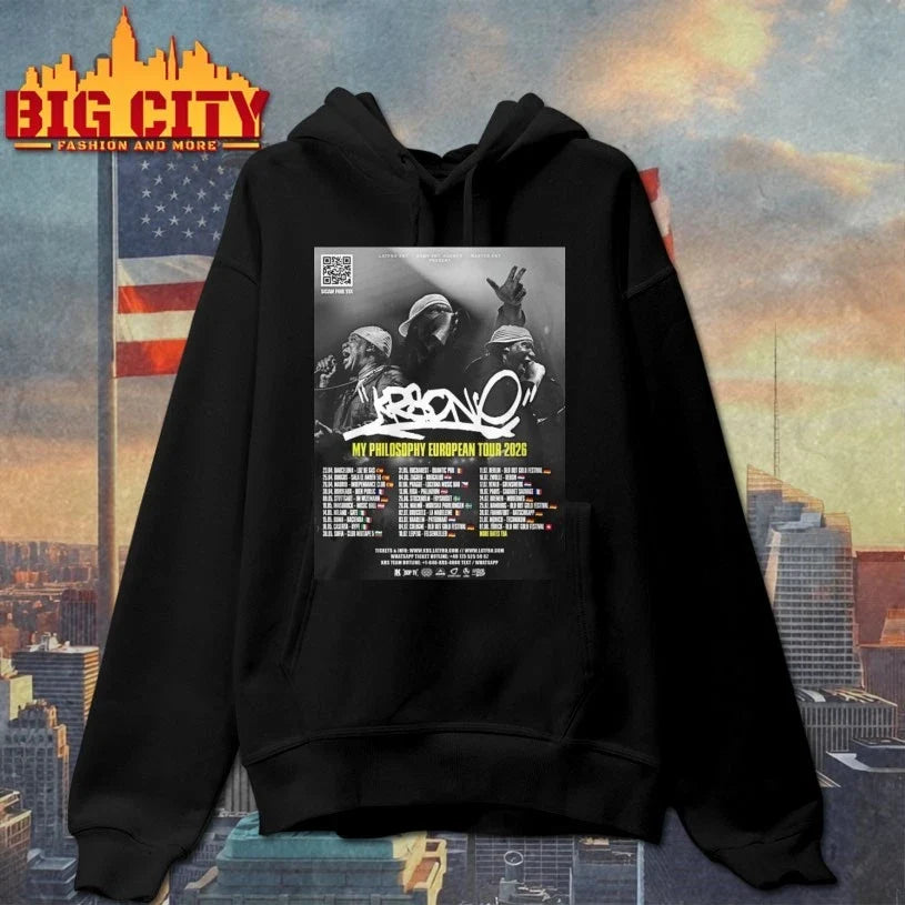 KRS-One Invading Europe The My Philosophy Tour 2026 poster t-shirt