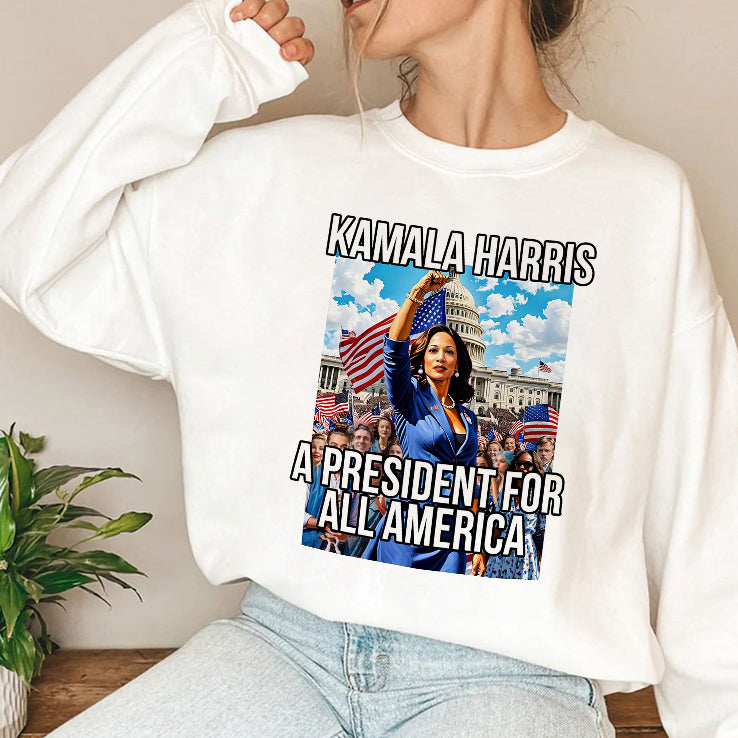 Kamala Harris A President For All America T Shirt