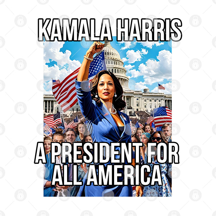 Kamala Harris A President For All America T Shirt