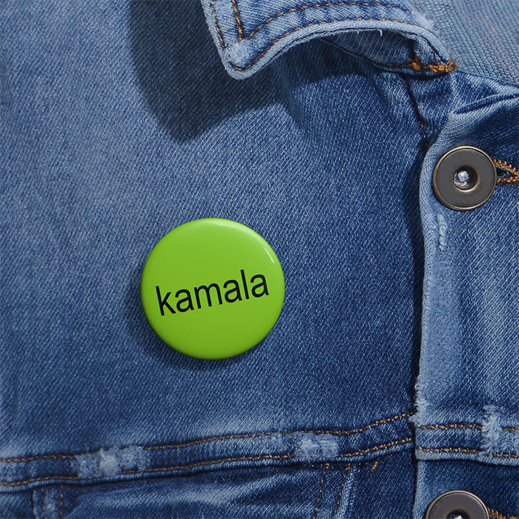 Kamala Harris Brat Custom Pin Buttons