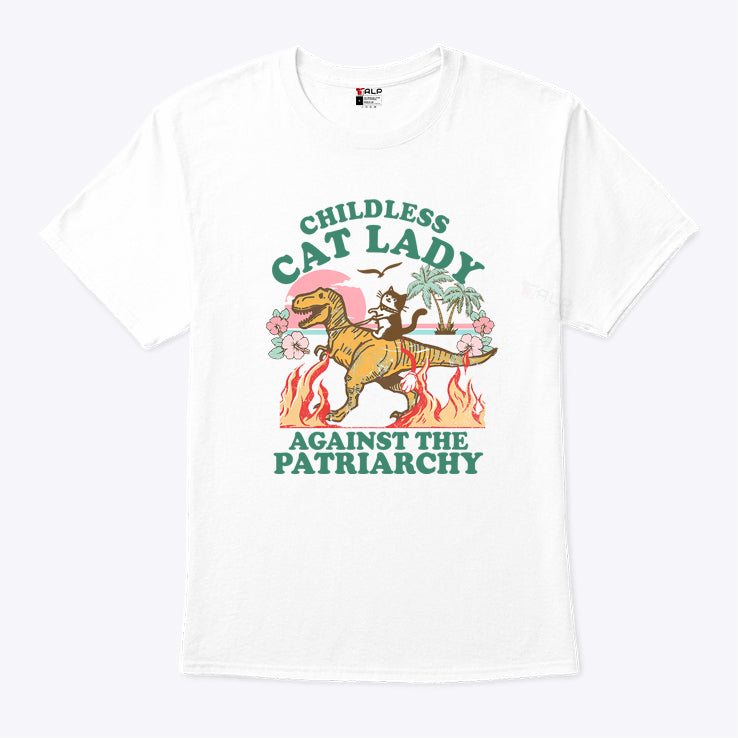 Kamala Harris Childless Cat Lady Against The Patriarchy Shirt