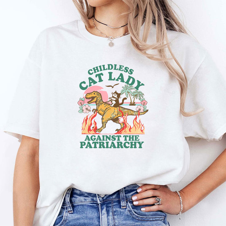 Kamala Harris Childless Cat Lady Against The Patriarchy Shirt