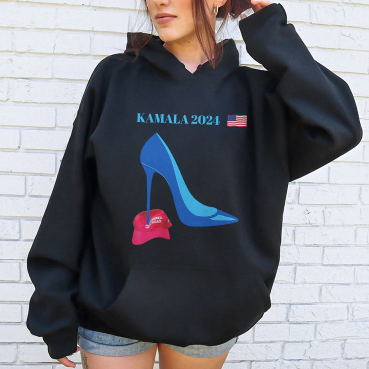 Kamala Harris For President 2024 High Heel Crushed MAGA Hat Shirt