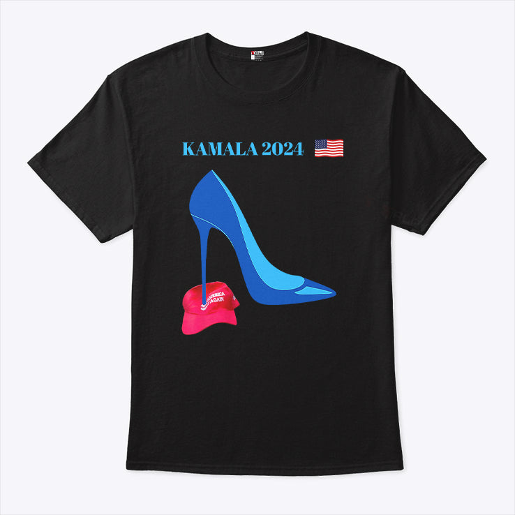 Kamala Harris For President 2024 High Heel Crushed MAGA Hat Shirt