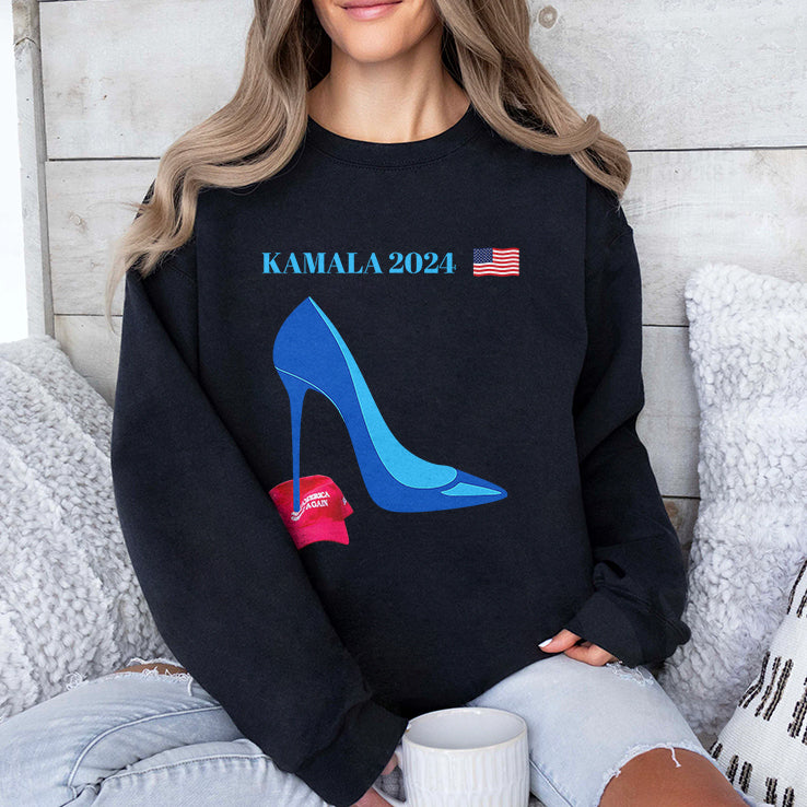 Kamala Harris For President 2024 High Heel Crushed MAGA Hat Shirt