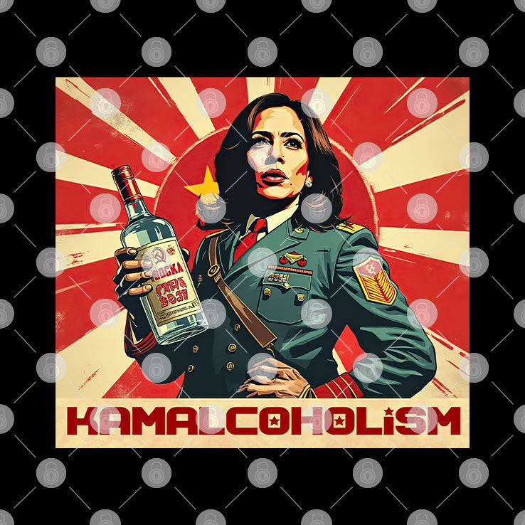 Kamala Harris Hammered Kamalacoholism Communism Shirt