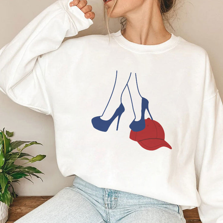 Kamala Harris Heels Stepping On Red MAGA Hat Shirt