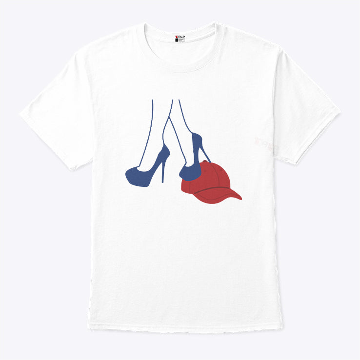 Kamala Harris Heels Stepping On Red MAGA Hat Shirt
