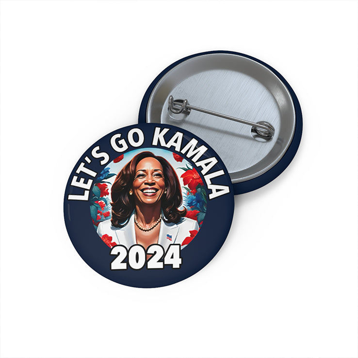 Kamala Harris Let’s Go Kamala 2024 Custom Pin Button
