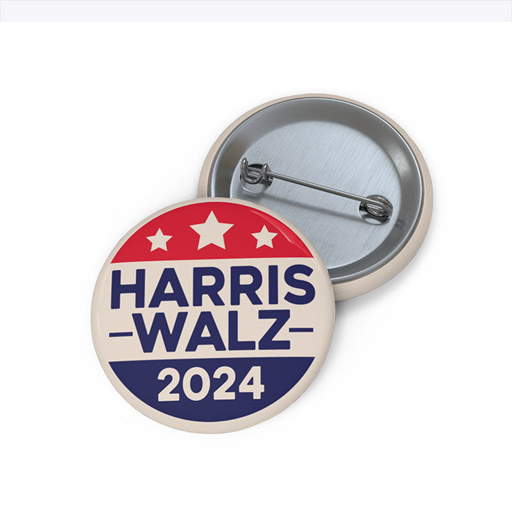 Kamala Harris Tim Walz 2024 Custom Pin Button