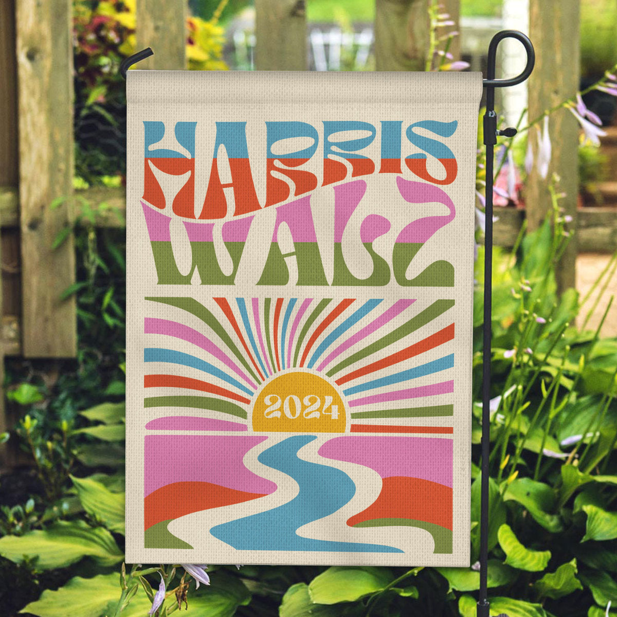 Kamala Harris Tim Walz For A Brighter Future 2024 Garden Flag